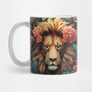 Floral Fantasy Lion Mug